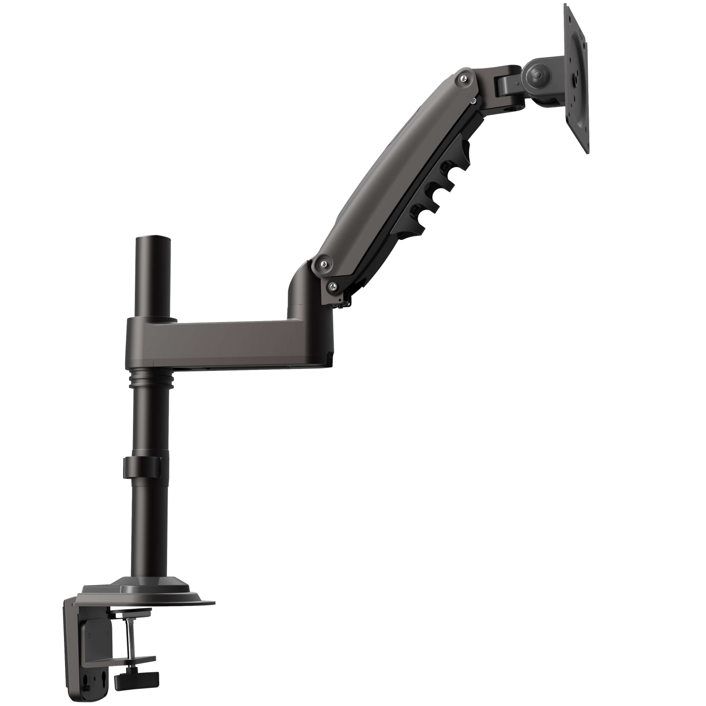 ポール式シングルモニターアーム ガススプリング式 13~32インチ対応