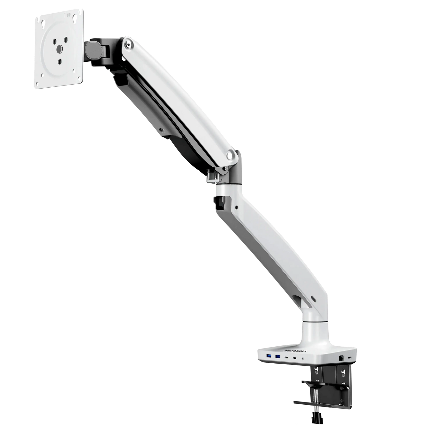 モニターアーム シングル ドッキングステーションベース付き 13~34インチ対応