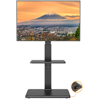 Perlegear テレビスタンド 30~60V対応 40kg耐荷重 隠しキャスター付き テレビ台 壁寄せ ハイタイプ tvスタンド キャスター付き 自立式 tv stand 8段階高さ調整 左右±40度首振り 上下±5度調整  VESA75x75mm~400x400mm PGFS14