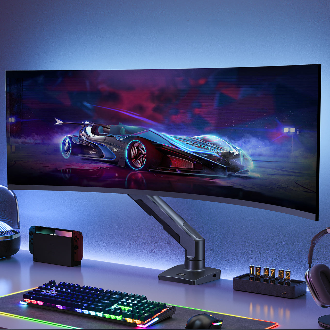 むー) asusゲーミングモニターモニターアーム付き テックモニタ むー) asusゲーミングモニターモニターアーム付き テックモニタ